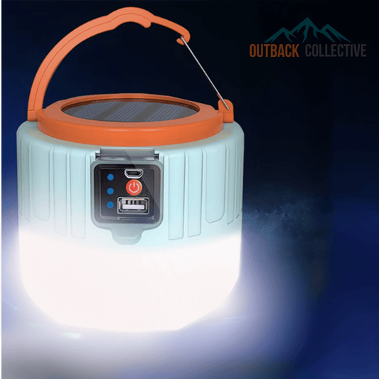 Solar LED Camping Lantern - OutBack CollectiveBlue