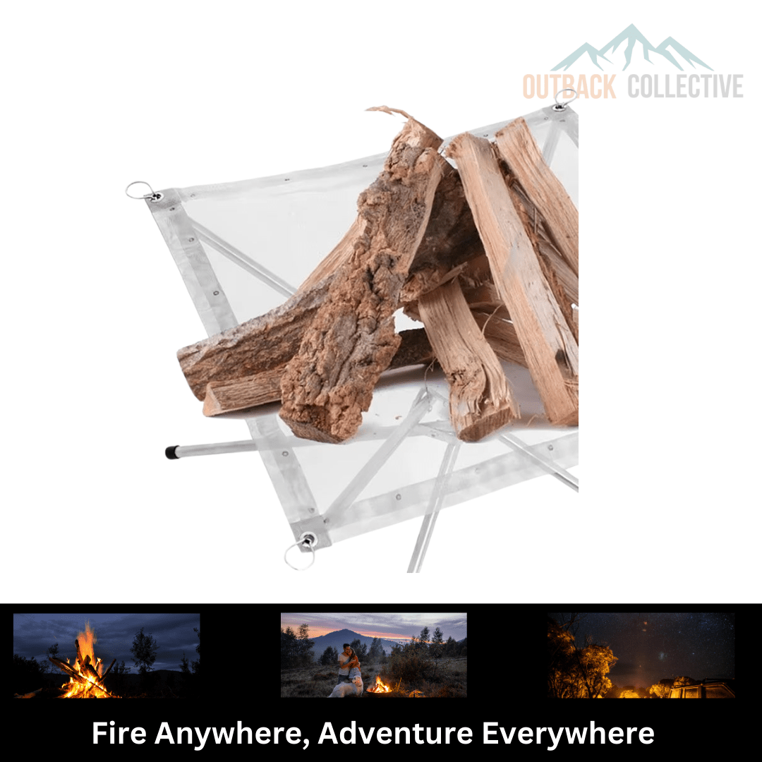 Folding Stainless Steel Fire Pit - OutBack Collective