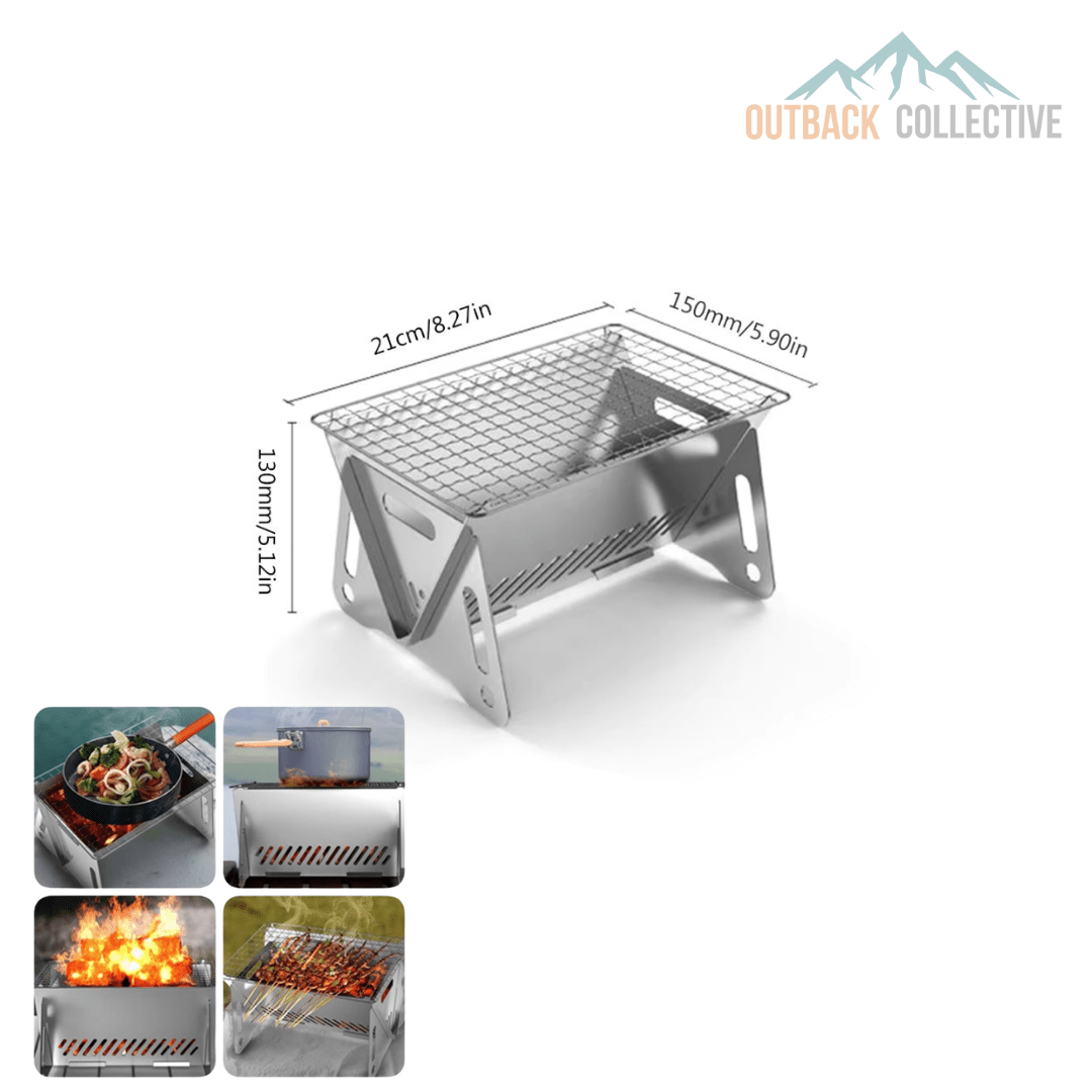 Wood Burning Stove with Grill - OutBack Collective